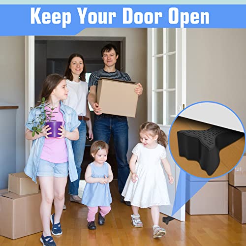 Winonly Rubber Door Stoppers For Bottom Of Door: 2 Pack Wedge Door Stop Keep Your Door Open, Cute Doorstops Soft Touch Protects Your Floor, Heavy Duty Doorstopper Decorative For Home Office College #TOP1