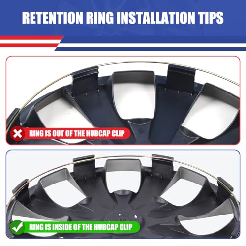 Image of Winjet 16 inch Hubcaps Wheel Rims Cover for 2013-2019 Nissan Sentra & 2011-2017 Nissan Leaf Wheel Rim Covers,Heavy Duty PP Material Snap On Installation (16 Inch Set of 4, White Lacquer)