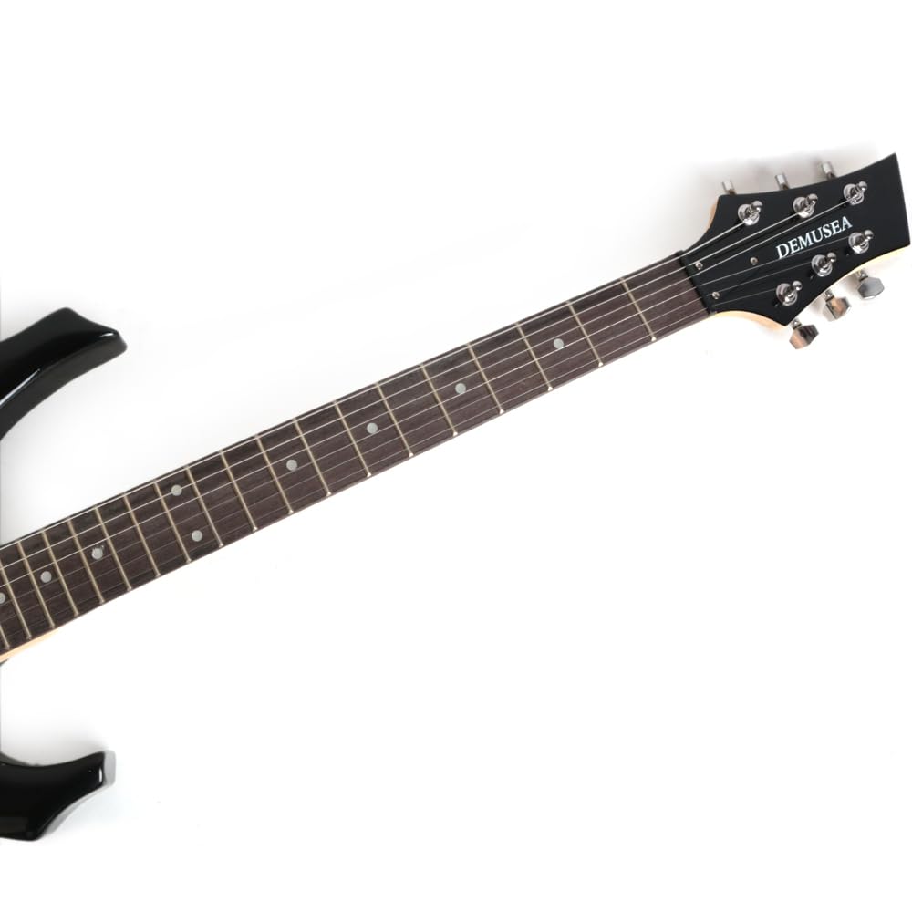 Amazon.com: Electric guitar 24fret full size flame shape black