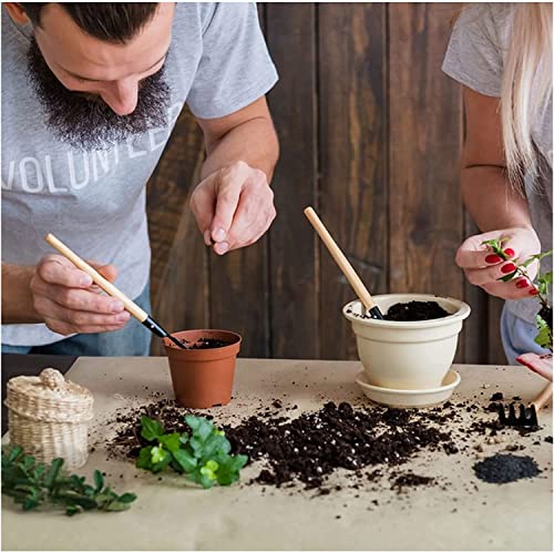 Juego de 3 herramientas de jardinería WishLotus mini miniatura 3