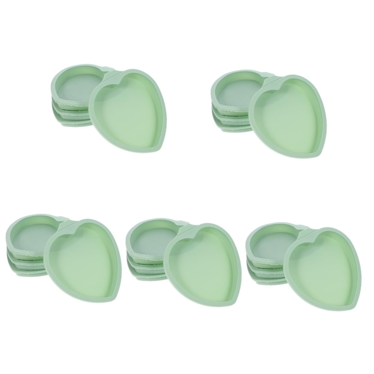 DECHOUS 5 Ensembles Moule À Gâteau En Silicone Gâteau De Forme Petit Moule À Gâteau Moules À Gâteau Fromage Pour La Cuisson Plaque De Cuisson Carrée Gel De Silice Green 4 Pièces * 5