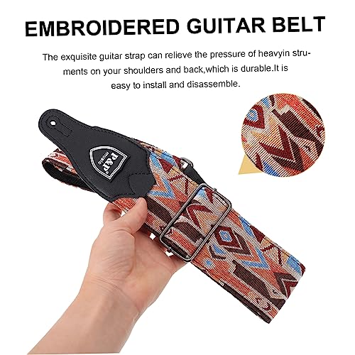 FAVOMOTO 1Pc Brodé Sangle De Guitare Guitare Accessoires Rétro Sangles De Guitare Guitare Épaule Ceinture Basse Accessoires Guitare Électrique Accessoires Ukulélé Accessoires Élégant - Les Beatles, Paul McCartney, John Lennon, RIngo Starr, George Harrison FAVOMOTO 1Pc Brodé Sangle De Guitare Guitare Accessoires Rétro Sangles De Guitare Guitare Épaule Ceinture Basse Accessoires Guitare Électrique Accessoires Ukulélé Accessoires Élégant – Image 5
