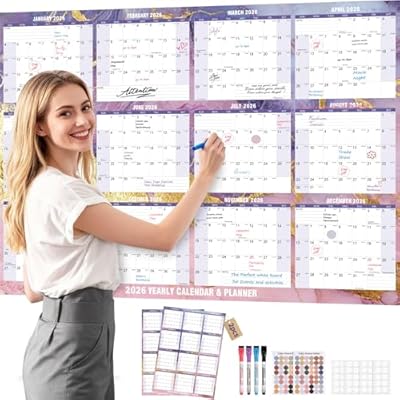 HOSIMAY 2026 Wall Calendar Large 32" x 48&#...