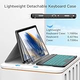 JUQITECH Backlit Keyboard Case for Samsung-Galaxy-Tab A8 10.5 2022, Smart Soft Case with Detachable Wireless Bluetooth Keyboard for Galaxy Tab A8 10.5" SM-X200/X205/X207 Tablet Cover, UK Layout - Image 7