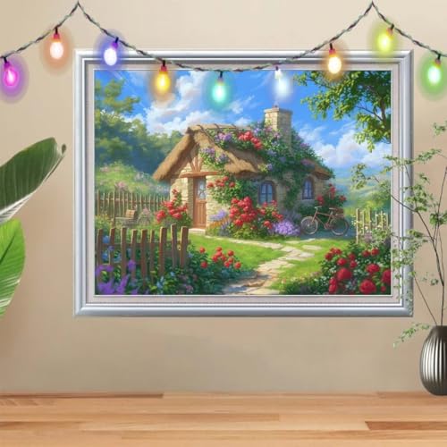 Diamond painting chalet pour occuper vos soirees d'hiver et decorer le salon