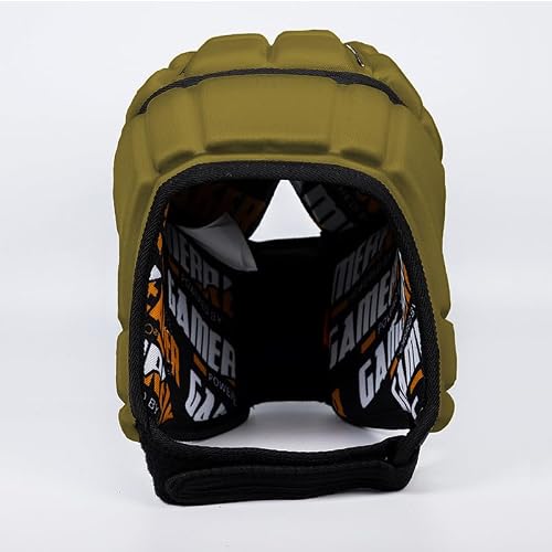Gamebreaker PRO Powered by D3O Soft Shell Headgear (Vegas Gold, X-Small) - Thumbnail 2