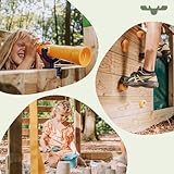 FATMOOSE Spielturm Ritterburg BoldBaron Boost XXL mit anthraziter Rutsche, Outdoor Kinder Kletterturm mit Sandkasten Leiter & Spiel-Zubehör für den Garten - 4