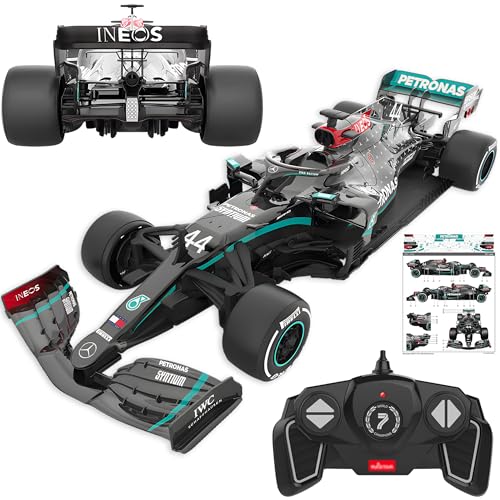BEZGAR Mercedes-Benz F1 W11 Licensed 1:18 Remote Control Car - 2.4GHz RC Race Car with Authentic Livery，Officially Licensed F1 for Kids & Collectors