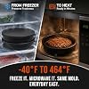 EverWinSR Silicone Burger Patty Maker & Freezer Tray, Grilling Cookware Mold with Airtight Lid, Make Perfect 4.7-Inch Patties at Once for Easy BBQ Prep & Freezer Storage (Black (4-Pack)) #3