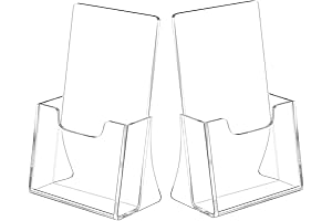 NIUBEE Acrylic Brochure Holder for 4’’ Trifold Pages