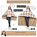 Vijamiy Poncho Damen Winter Wärme, Fleece Poncho Thermo-Strickjacke Cape,Mit Metallschließe Flanell Rollstuhldecke Warmhalten Decke Damen im Winter(Khaki,M)