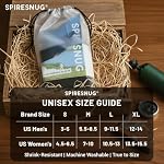 SPIRESNUG Hiking Socks Men Women, Moisture Wicking, 2-Pack - Image 5