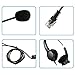 immagine 6AGPtEK Centro Chiamate in Vivavoce Cancellazione del Rumore con filo Binaural Headset con Microfono e Testa RJ9 Cristallo 4 pin per Telefono da Scrivania - Consulting Services per telefono, assicurazioni, banche, ospedali, aziende ecc.