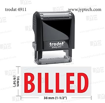 New Trodat 4911 Self Inking Rubber Stamp w. Billed