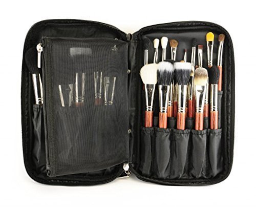 Sunreek8482; Multifunction Fabrics Makeup Brush Zipper Folio Case Cosmetic Handbag For Travel