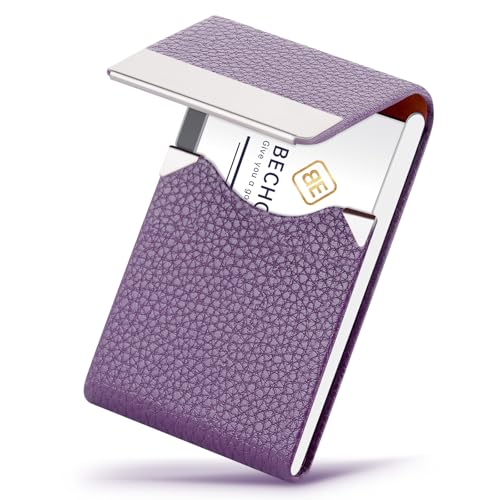 Leather Stainless Steel Cigarette Case Box - Regular Size Ci