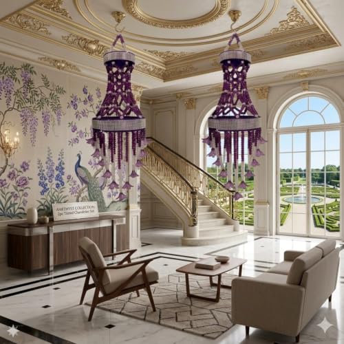 Image of Lesh Jummar Decorative Jhoomar | Premium Ceiling Decor for Home, Living Room, Bedroom & Balcony | Elegant Hanging Ornament | Home Decoration Accessory | Pack of 2 Pcs