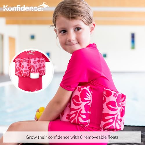 Badeanzug mit Schwimmhilfe Konfidence für Kinder 2 – 3 Jahre in Rosa und Pink