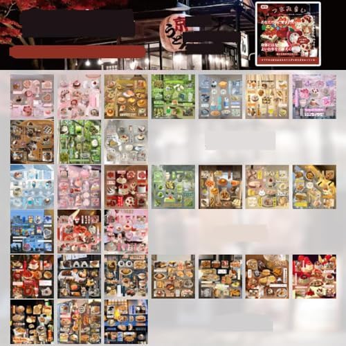 Alideco 30pcs Scrapbook Stickers Vintage Cakes Cuisine Desserts Sticker Book for Adults Sticker journaling Stickers for Scrapbooking (jishixingle) image 5