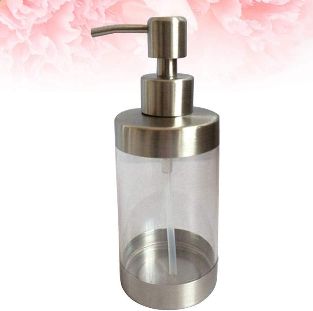 Countertop Soap Dispensers Lotion Clear Bottle with Pump for Kitchen Bathroom Home Hotel