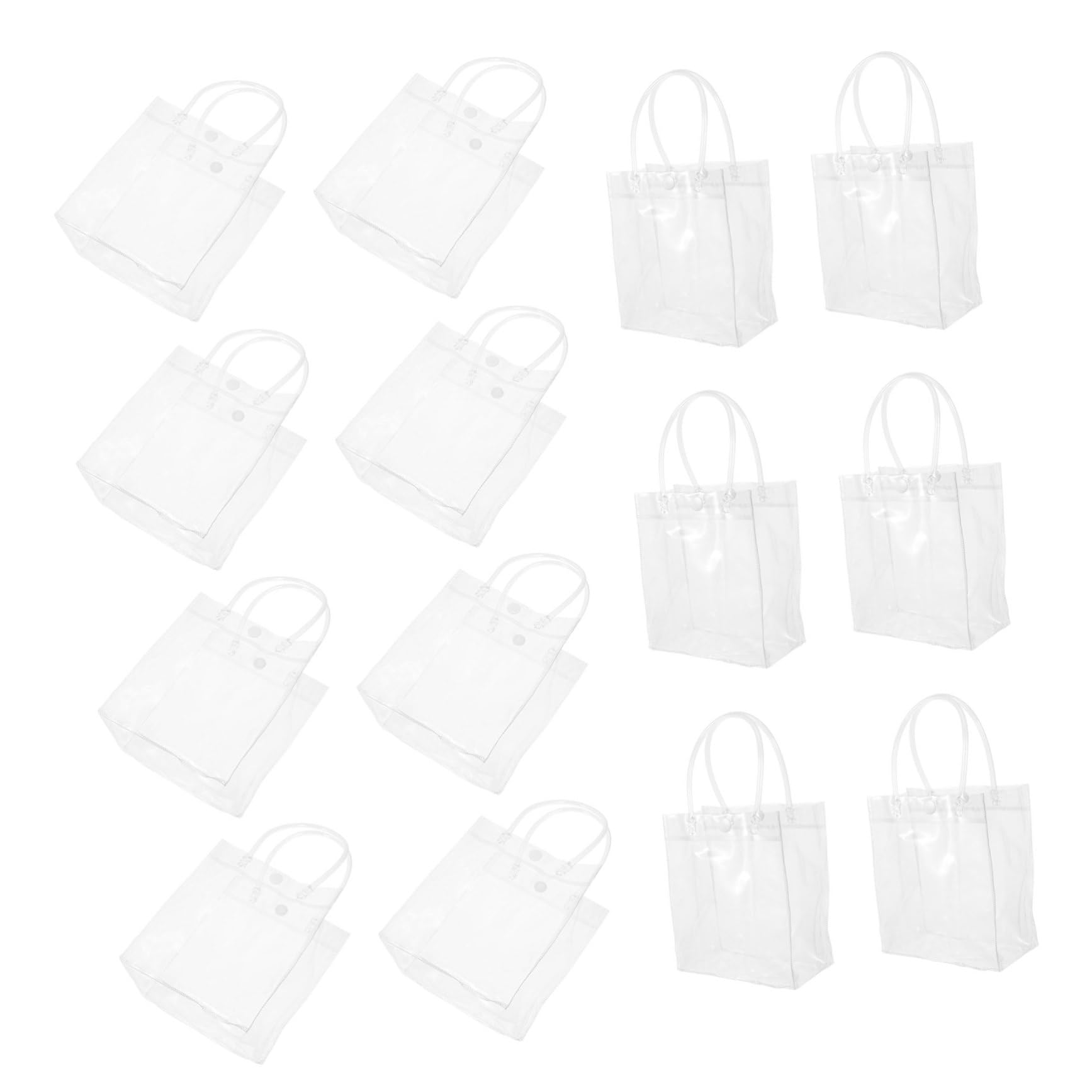 Bolsas de Obsequio Transparentes con Asa Pvc 40 Unidades