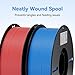 Creality 3D Printer Filament 1.75mm 4KG, PLA Filament Bulk +/- 0.02mm, 4 Pack 1kg Spool(2.2lbs) 3D Printing Filament Fits for Most FDM 3D Printers, Black White Blue Red