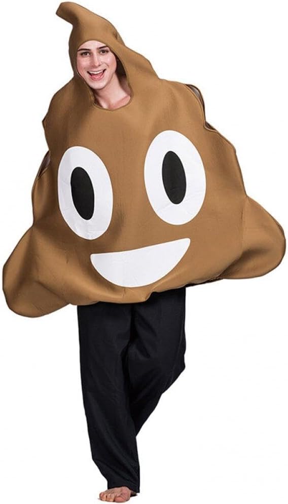 Funny Poop Costume for Adults, Halloween Fancy Dress Comedy Dress Up Costumes Halloween Christmas Cosplay Party Costume