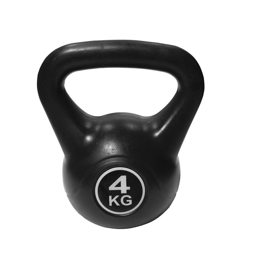 FXR Sports Black Vinyl Plastic Kettlebells (2kg-24kg) (4kg)