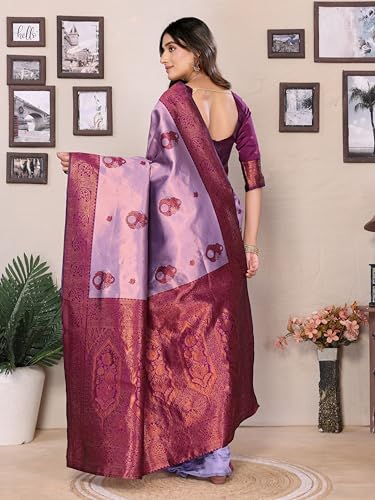 Image of Avantika Fashion Women's Kanjivaram Soft Silk Banarasi Sarees With Blouse Piece For Women