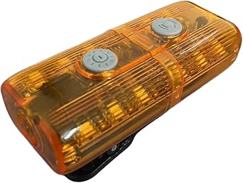 Warning Strobe Shoulder Lights Whistle Flashlight Magnet, Safety Flashing Security Clip Signal Light for Outdoor Rescue,Traffic Guidance,Police patrols,Cycling,Night Run,Camping Yellow