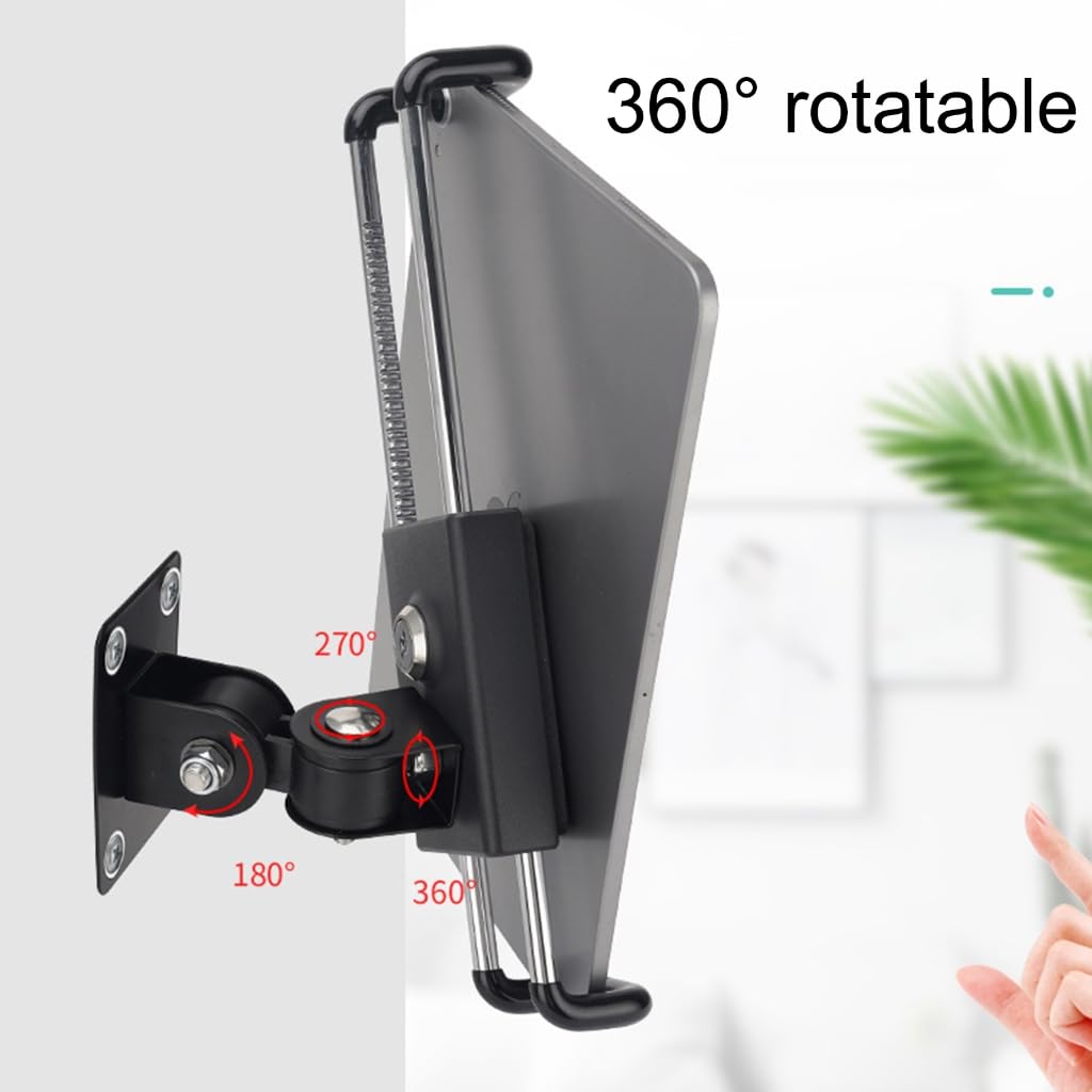 Uchwyt ścienny na tablet aluminiowy uchwyt ścienny o 360 stopni obrotowy regulacja