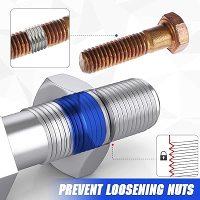 Thread Lock - Medium and High Strength Thread Locker Blue & Red, Threadlocker for Nuts, Bolts, Metal Fasteners - Lock Tight & Prevent Loosening, Seal & Anti-Corrosion, Long-Term Stability (50ml+50ml)