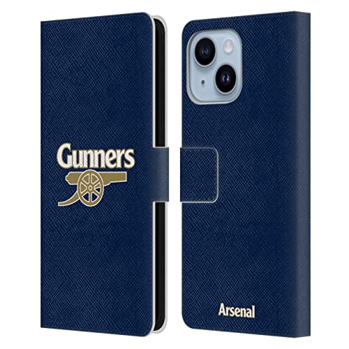 Étui Arsenal FC pour iPhone 14 Plus Head Case Designs Housse Portefeuille en Cuir