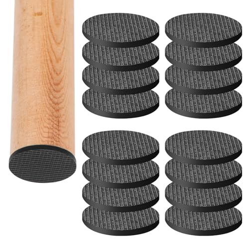 CHUNZEXI 16 Pack 2 Inch Non Slip Furniture Pads, Round Self Adhesive Rubber