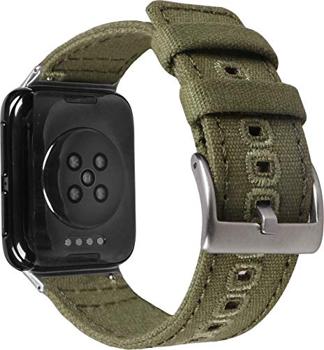 Shieranlee Compatible with Oppo watch 1 41mm strap,Soft Woven Nylon Replacement Band with Adjustable Closure