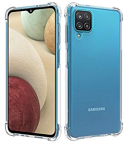 Image of COVERBLACK Rubber Back Cover for Samsung Galaxy F 12 - SM-F127G - Transparent