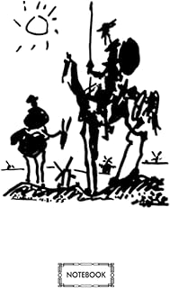 Don Quixote Picasso N13620 Notebook: Diary, Lined College Ruled Paper, Matte Finish Cover, Planner, 6x9 120 Pages, Journal