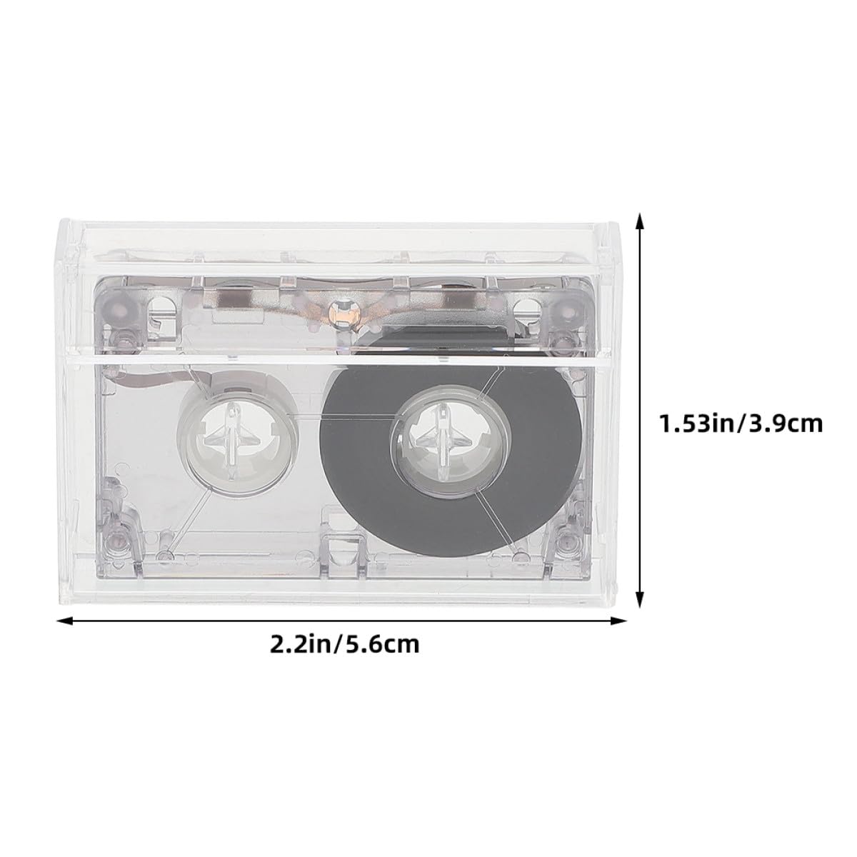 Mipcase Lot de 2 K7 Audio Vierge Mini Design de 60 en Plastique Cassettes Audio pour L'enregistrement Compactes et Compatibles et Cours de Langue