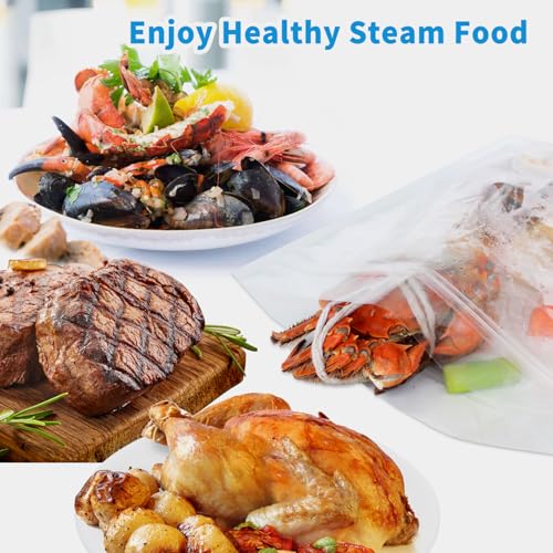 5 Sacchetti Per Bollire Frutti Di Mare Di Grandi Dimensioni Per Pesce, Granchi, Gamberetti E Verdure, Borsa Per Cucinare E Conservare (L) - 5