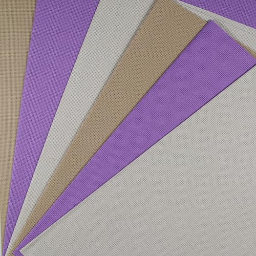 Image of KCS 4 /6 pc of 12 inch x 18 inch(30cmx45cm) 18CT Counted Cotton Aida Cloth Cross Stitch Fabric (6 pc,Pearl Grey+Khaki+Lavender)