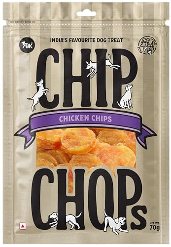 Image of Chip Chops Chicken Chips Coins Dog Treats High Protein Dog Treats Healthy Dog Snacks Easily Digestible Training Treats for Puppies Adult Dogs All Breeds Natural Chicken Flavor 70g