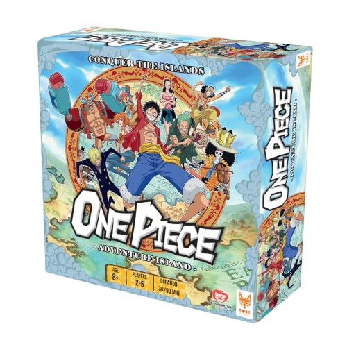 Topi Games | One Piece: Adventure Island | Jeu De Plateau D'Aventure, Exploration De La Grand Line, Chasse Aux Trésors, Modes Histoire Et Bataille D'Équipage | 2 À 6 Joueurs | 45 Minutes