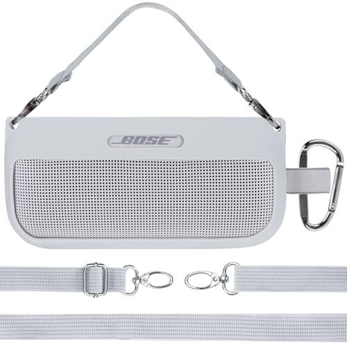 LebakortƒVƒŠƒRƒ“ƒP[ƒX‚É“K‡‚·‚éBose SoundLink Flex Bluetooth speaker ƒ|[ƒ^ƒuƒ‹ ƒƒCƒ„ƒŒƒX ƒXƒs[ƒJ[ (ƒzƒƒCƒgƒXƒ‚[ƒN ƒP[ƒX)