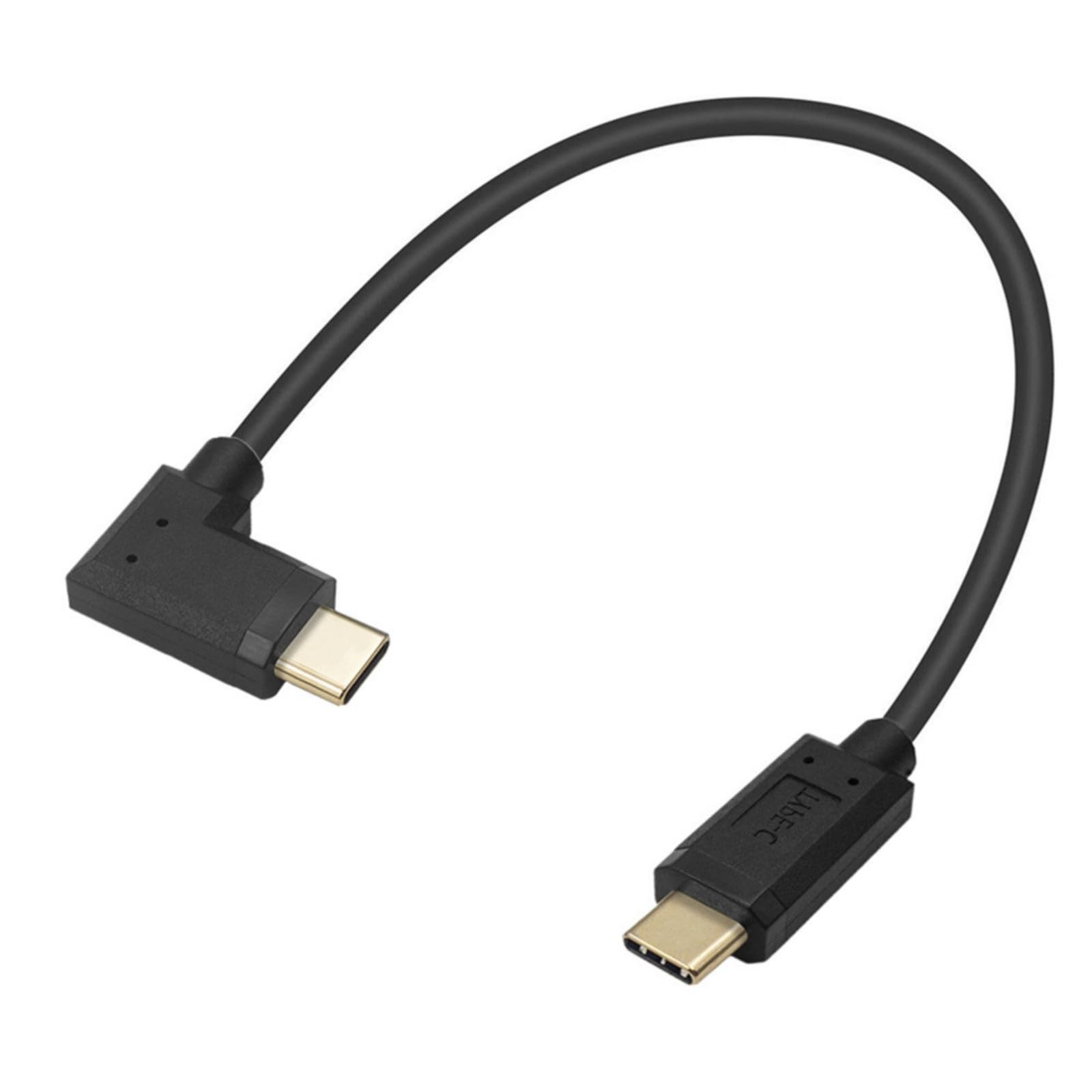 Sisyeuo Men's 1.8M Right Angled Type C Cable To Fast Charging Cord 10Gbps Data Transfer Speed Power Cable For Phone Usb C Fast Charging Sync