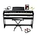 Casio PX780 Privia 88-Key Digital Home Piano in Black with X-Style Adjustable Padded Bench, Music Instruction Book, Stereo Headphone, 2 Instrument Cables and Zorro Sounds Piano Polishing Cloth