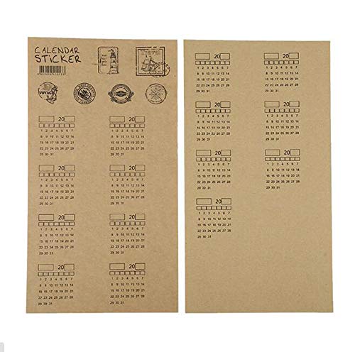 STK 付箋 ポストイット カレンダー 索引 強粘着 見出し ふせん (1組セット)