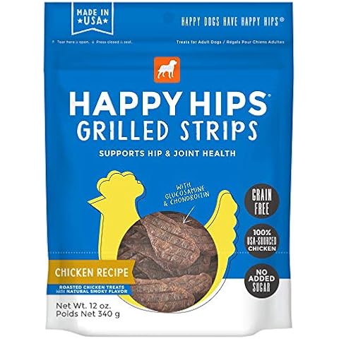 Happy Hips Grilled Dog Treats, Chicken, 12 oz. Pouch Cover
