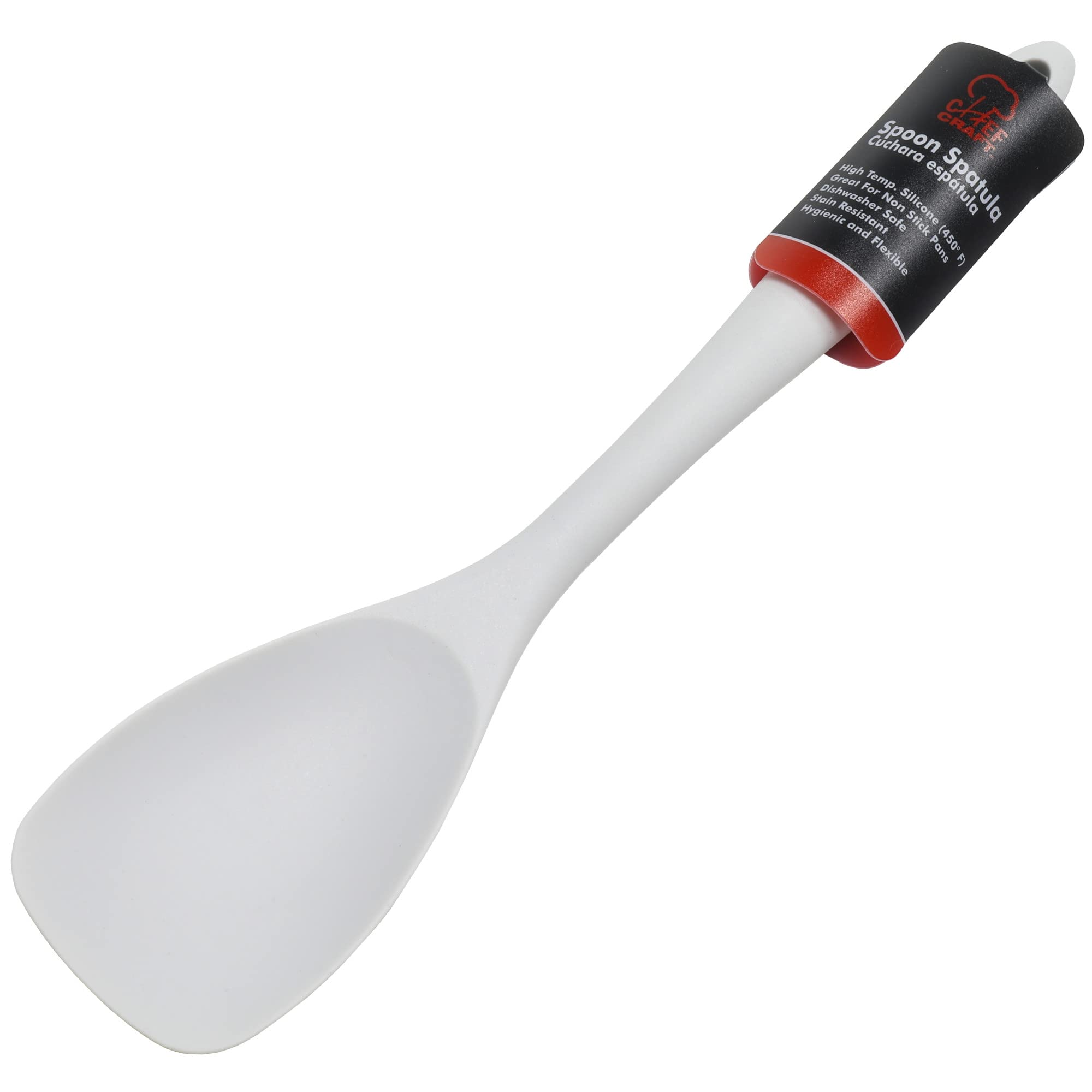 Chef Craft Spatule cuillère en silicone de qualité supérieure, 29,2 cm, gris