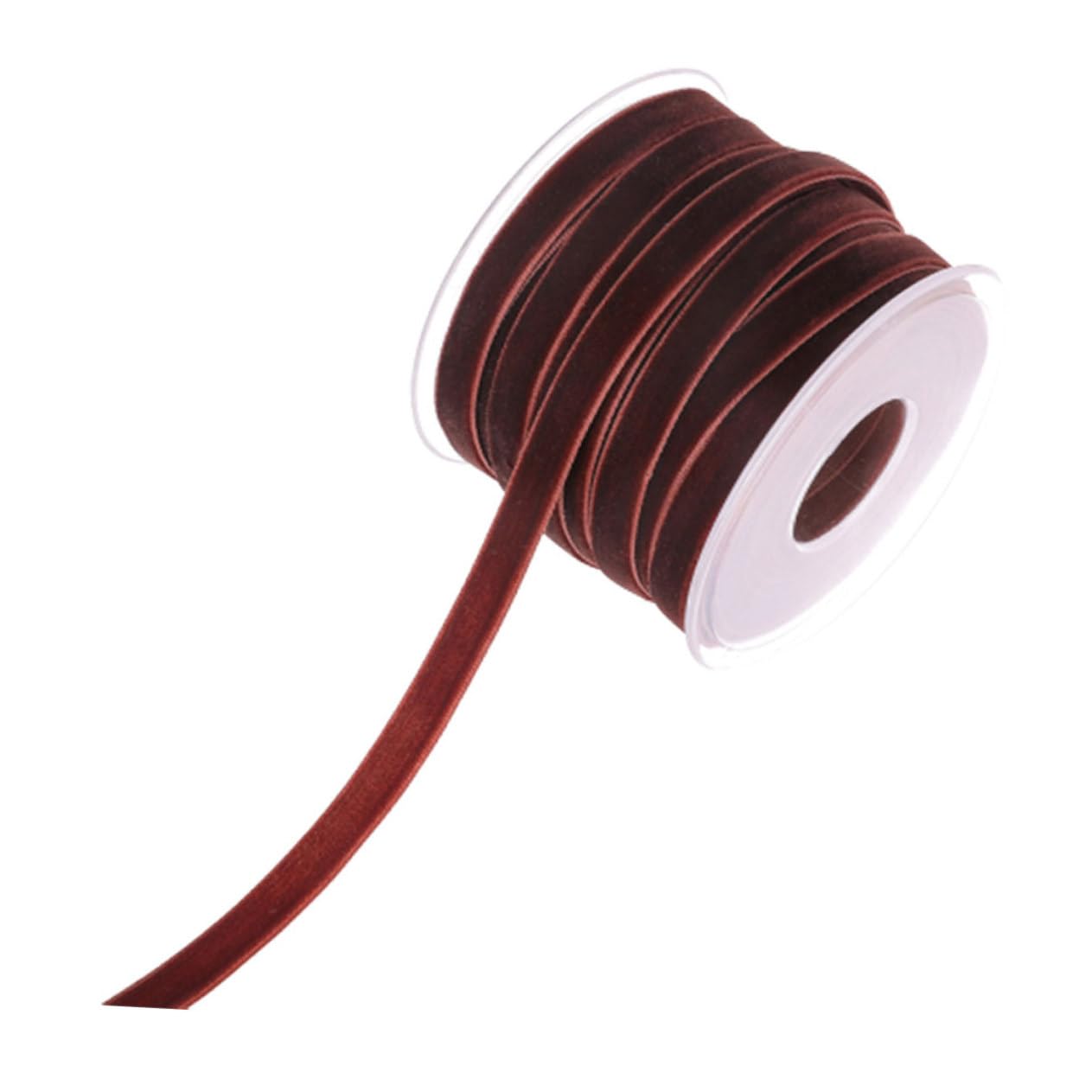 Ruban mètres ruban décoratif Lurrose couleur café pour vos accessoires textiles en lot de 3 rouleaux