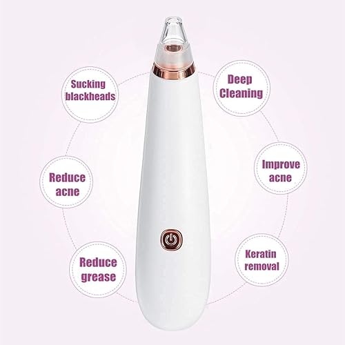 Miniatura 3 de Aspiradora de poros para eliminar puntos negros con 3 sondas de succión reemplazables, limpiador de poros de puntos negros, kit de extractor